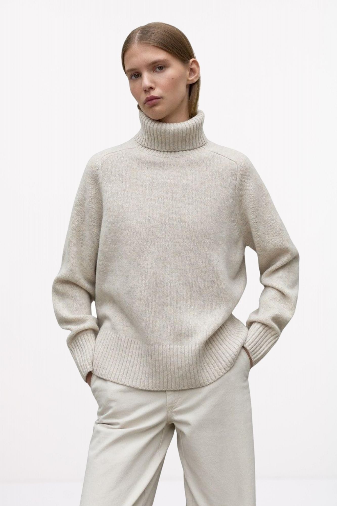 ECOALF  CAQUIALF KNIT en color BEIS (1)