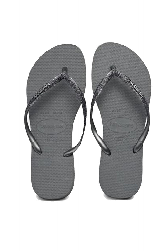 HAVAIANAS SLIM GLITTER II en color GRIS (1)