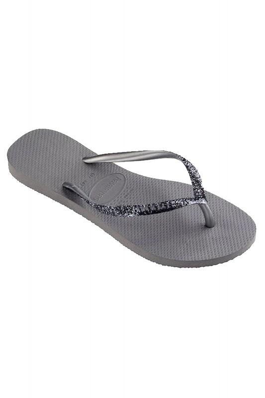 HAVAIANAS SLIM GLITTER II en color GRIS (2)