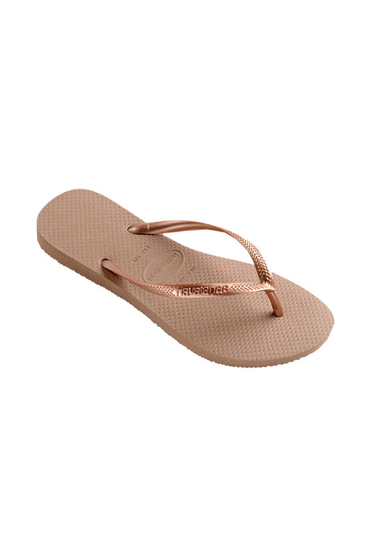 HAVAIANAS SQUARE LOGO METALLIC en color ROSA (2)