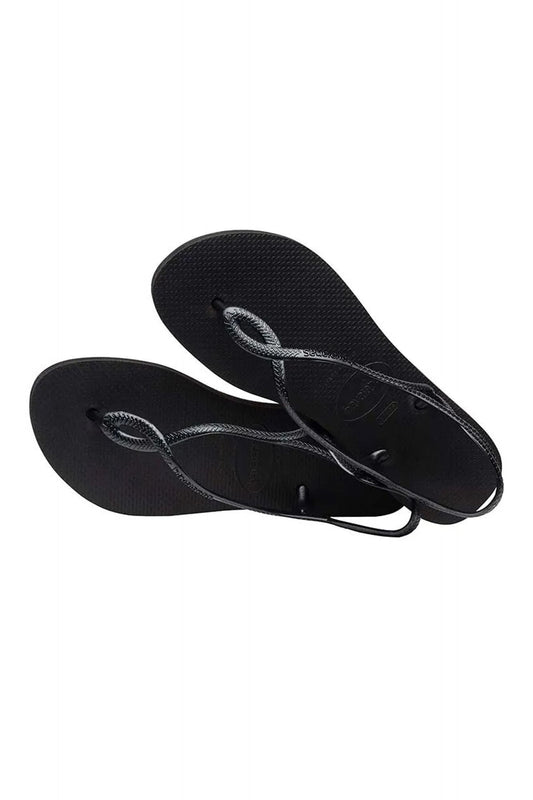 HAVAIANAS LUNA FLATFORM en color NEGRO (2)