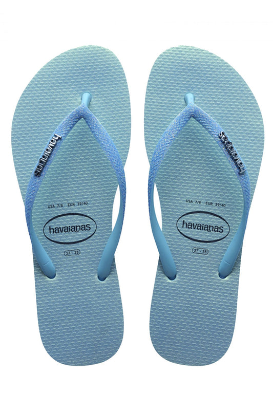 HAVAIANAS SLIM GLITTER IRIDESCE en color AZUL (1)