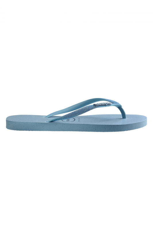 HAVAIANAS SLIM GLITTER IRIDESCE en color AZUL (2)