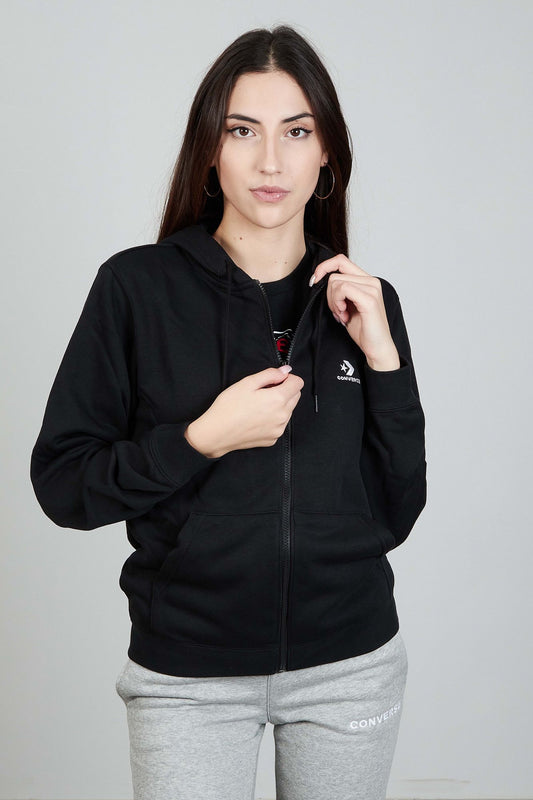 CONVERSE CLASSIC HOODIE en color NEGRO (2)