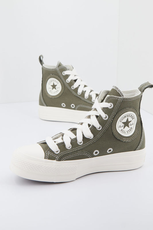 CONVERSE CHUCK TAYLOR ALL STAR LIFT HI en color VERDE (1)