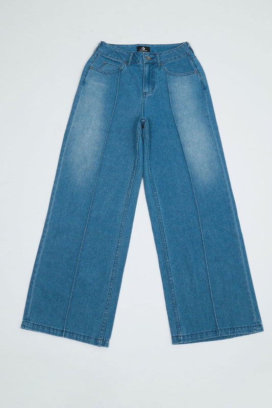 CONVERSE DENIM WIDE LEG PANT en color AZUL (2)