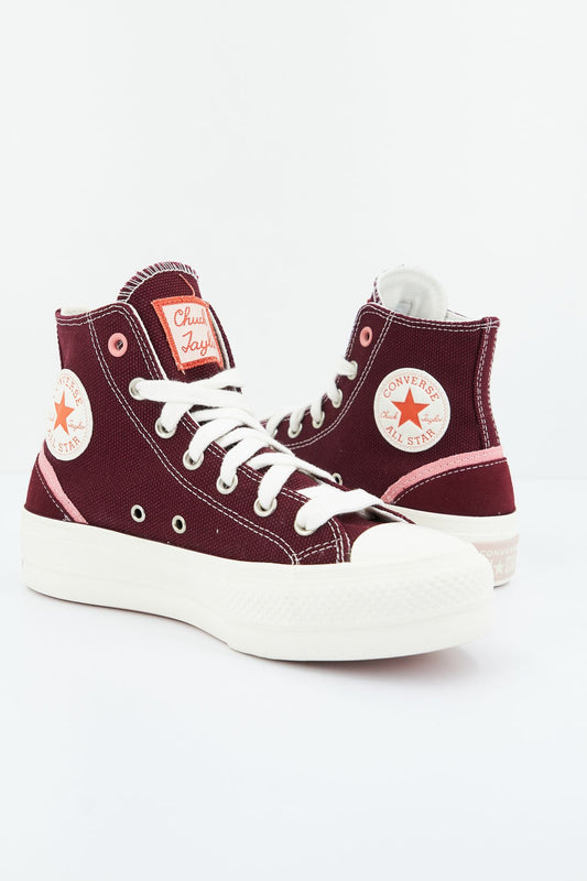 CONVERSE CHUCK TAYLOR ALL STAR en color BURDEOS (1)