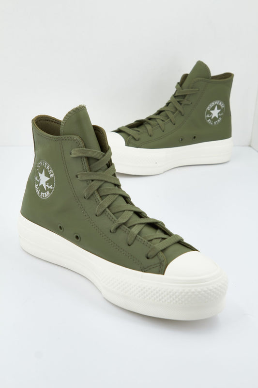 CONVERSE CHUCK TAYLOR ALL STAR LIFT HI en color VERDE (1)