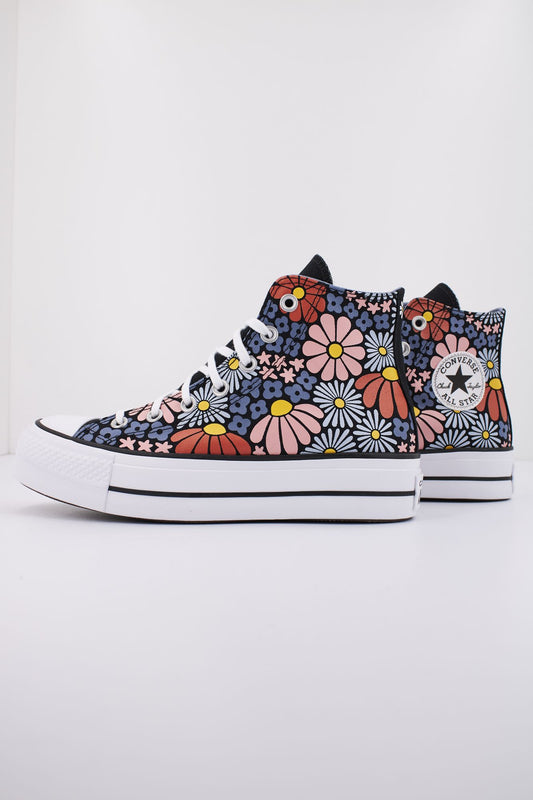 CONVERSE CHUCK TAYLOR ALL STAR LIFT HI en color FLORAL (1)