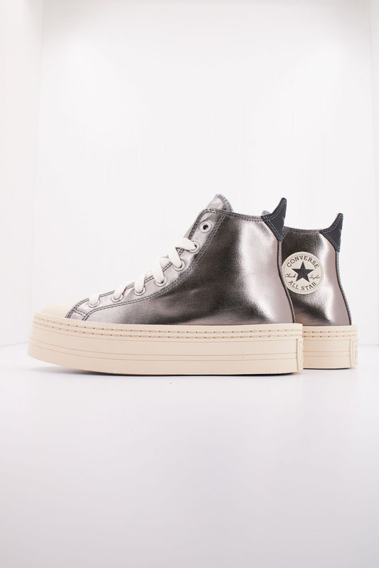 CONVERSE CHUCK TAYLOR ALL STAR MODERN LIFT PLATFORM METALLIC en color PLATA (1)