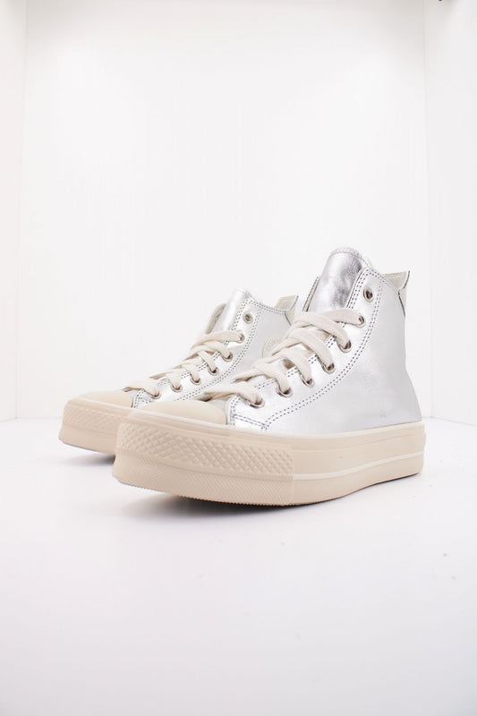 CONVERSE CHUCK TAYLOR ALL STAR LIFT PLATFORM METALLIC en color PLATA (2)