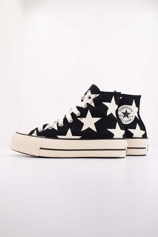 CONVERSE CHUCK TAYLOR ALL STAR LIFT PLATFORM LARGE STAR en color NEGRO (1)