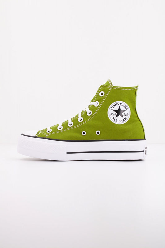 CONVERSE CHUCK TAYLOR ALL STAR LIFT HI en color VERDE (1)