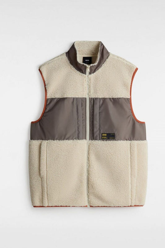 VANS TREVOR SHERPA FZ VEST en color MARRON (1)