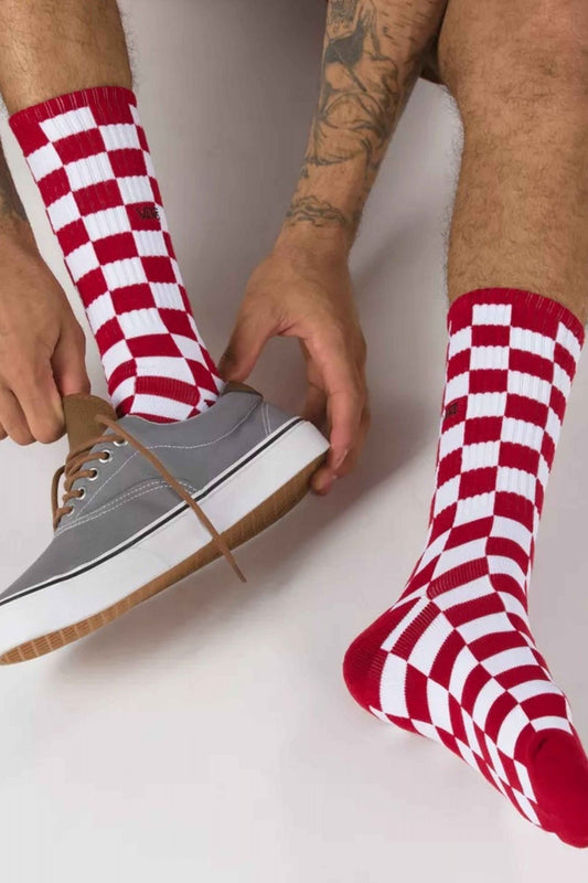 VANS CHECKERBOARD CREW I en color ROJO (2)