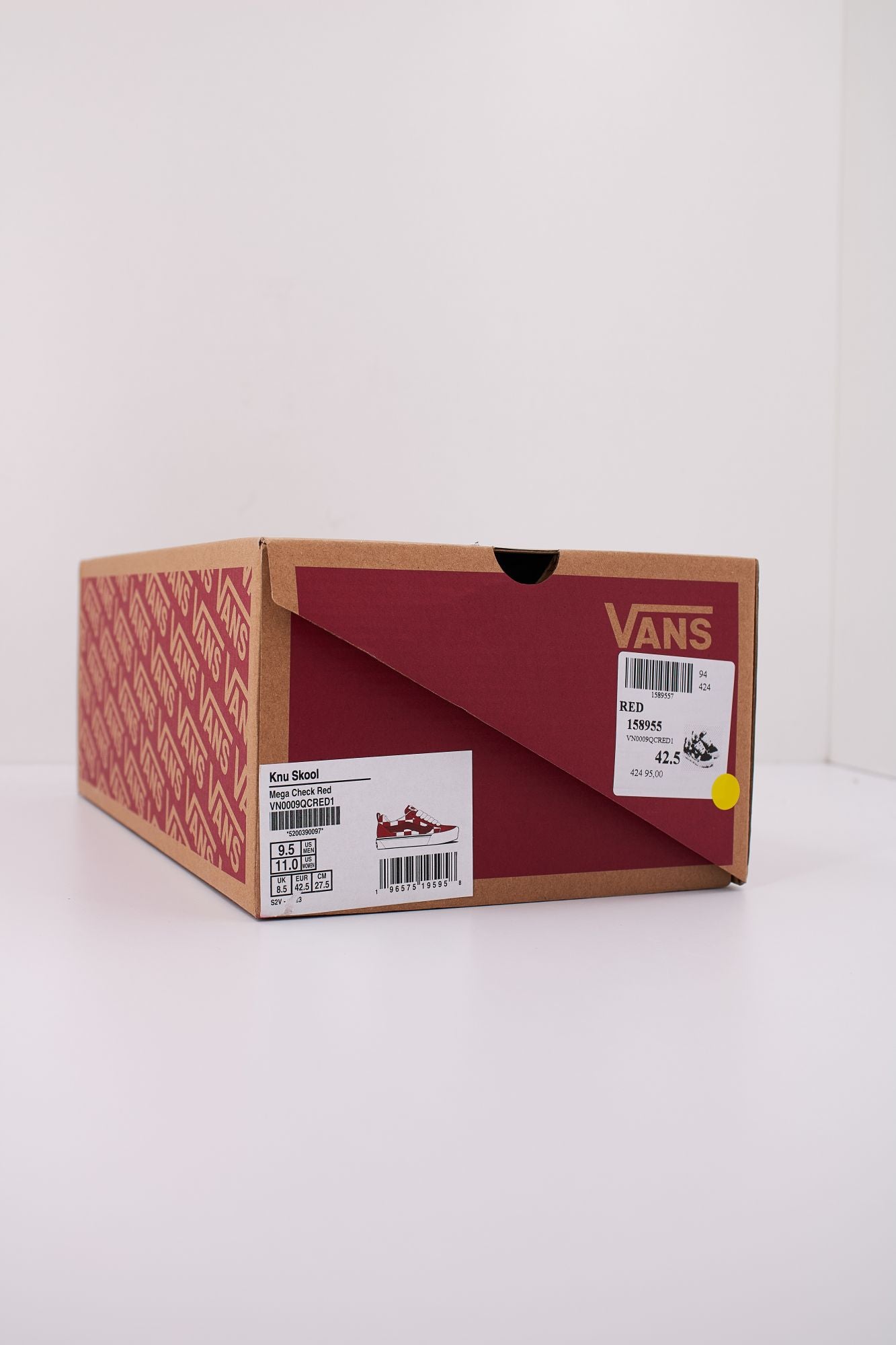 VANS KNU SKOOL MEGA CHECK en color ROJO (6)