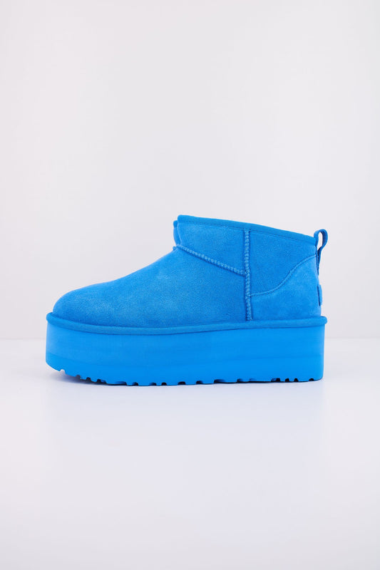 UGG W CLASSIC ULTRA MINI PLATF en color AZUL (1)