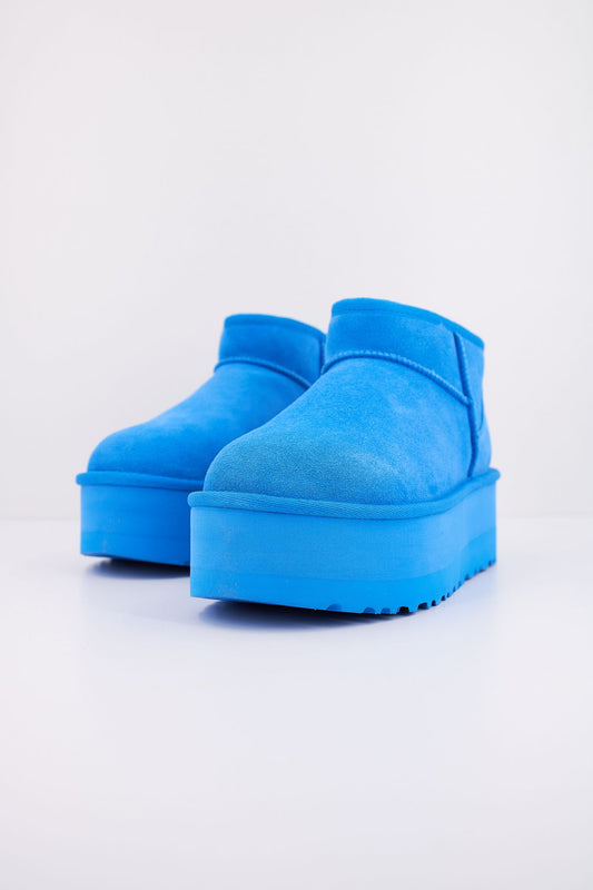 UGG W CLASSIC ULTRA MINI PLATF en color AZUL (2)