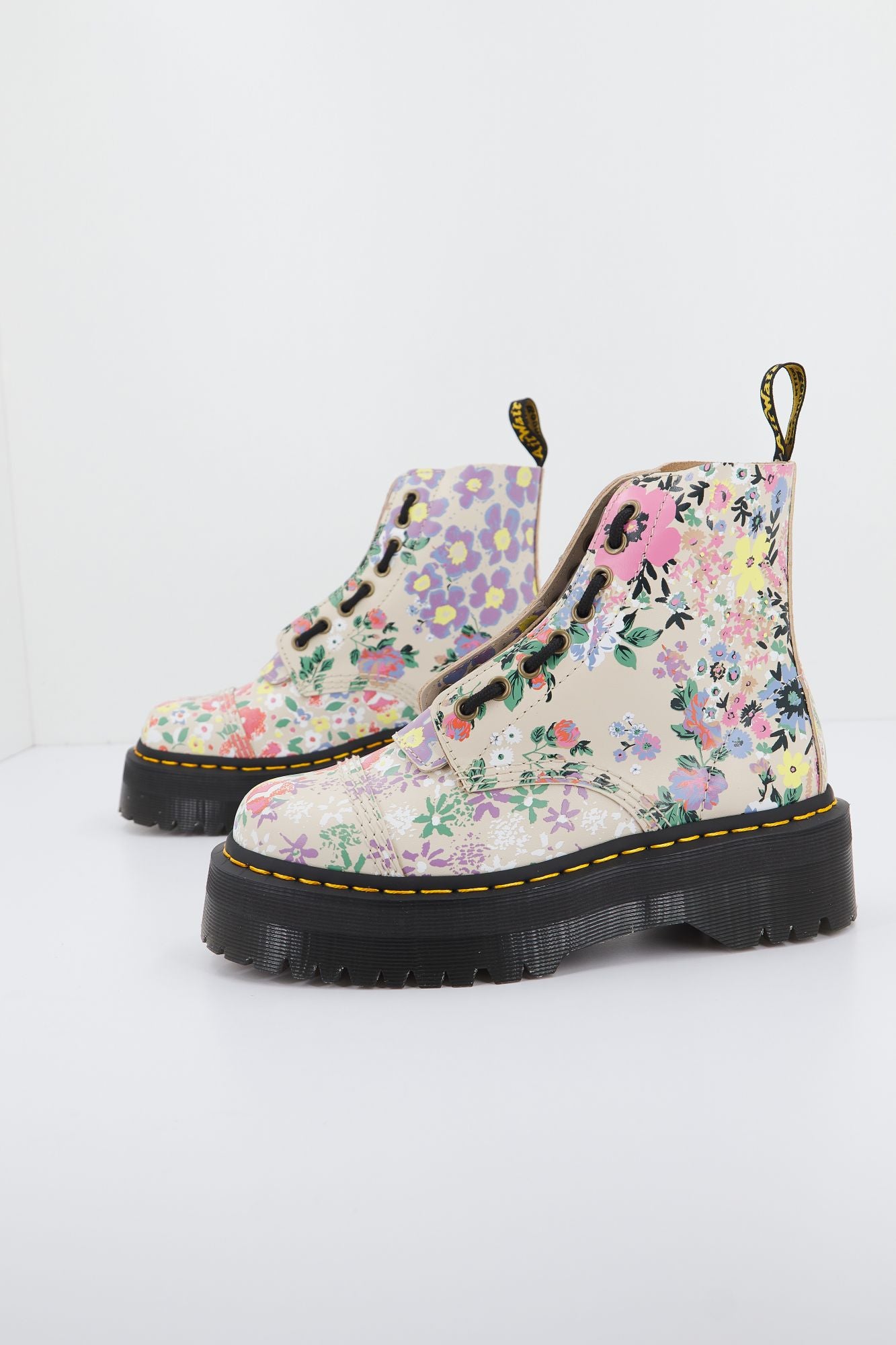 DR. MARTENS  SINCLAIR PARCHMENT MASH en color FLORAL (2)