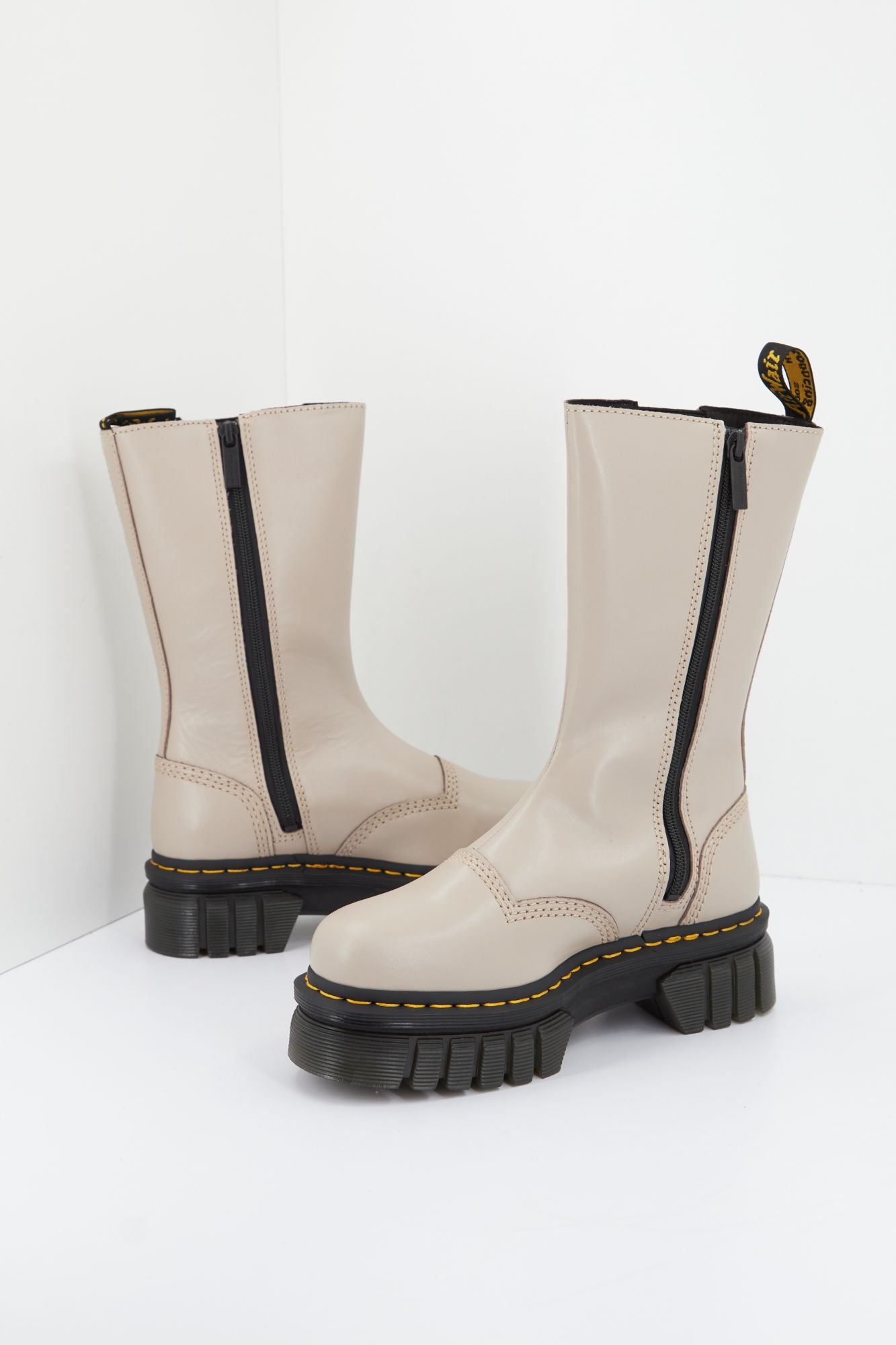 Dr martens sales tall zip boots