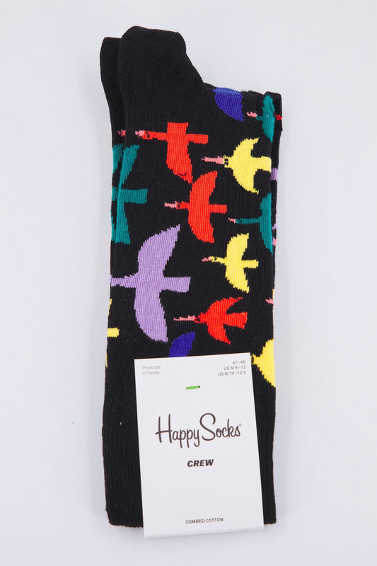Happy Socks Calcetines de plátano, Negro/amarillo