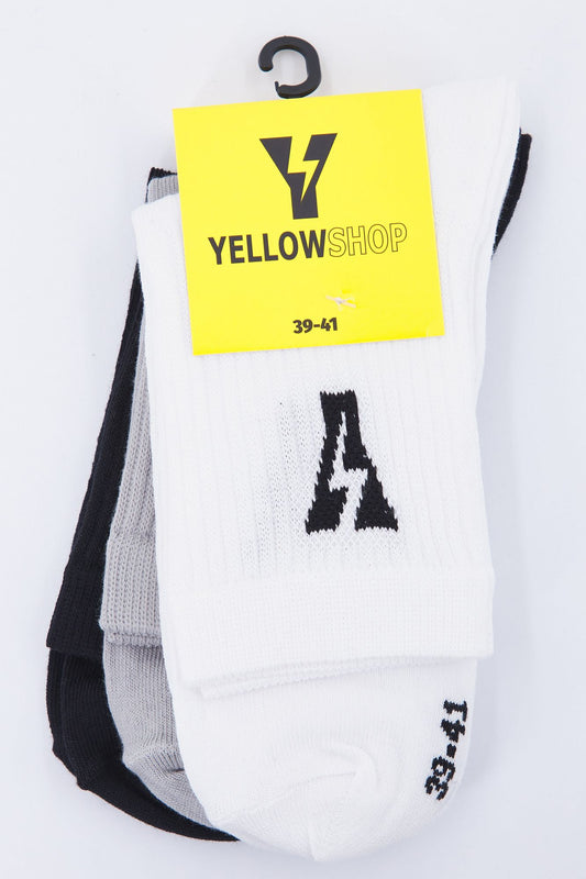 YELLOW PACK DE 3 THUNDER SOCKS en color MULTICOLOR (1)