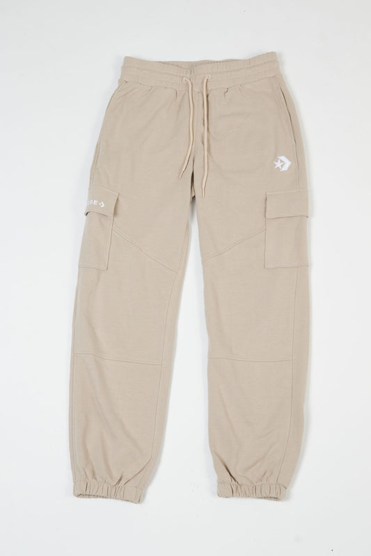 CONVERSE FASHION KNIT CARGO JOGGER en color MARRON CLARO (2)