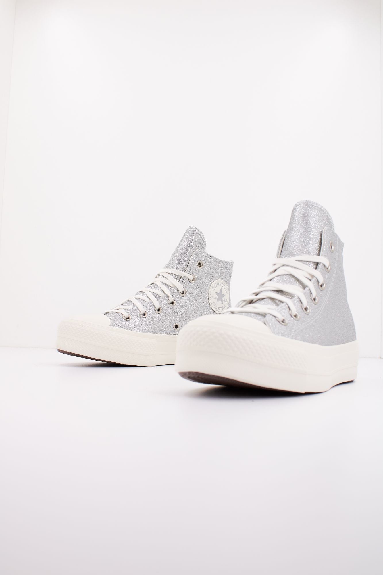 Converse glitter online plata