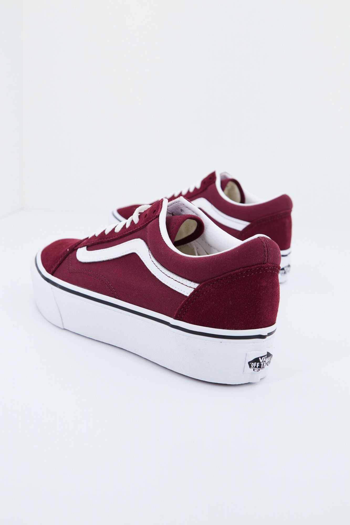 Vans old skool online bordeaux rood