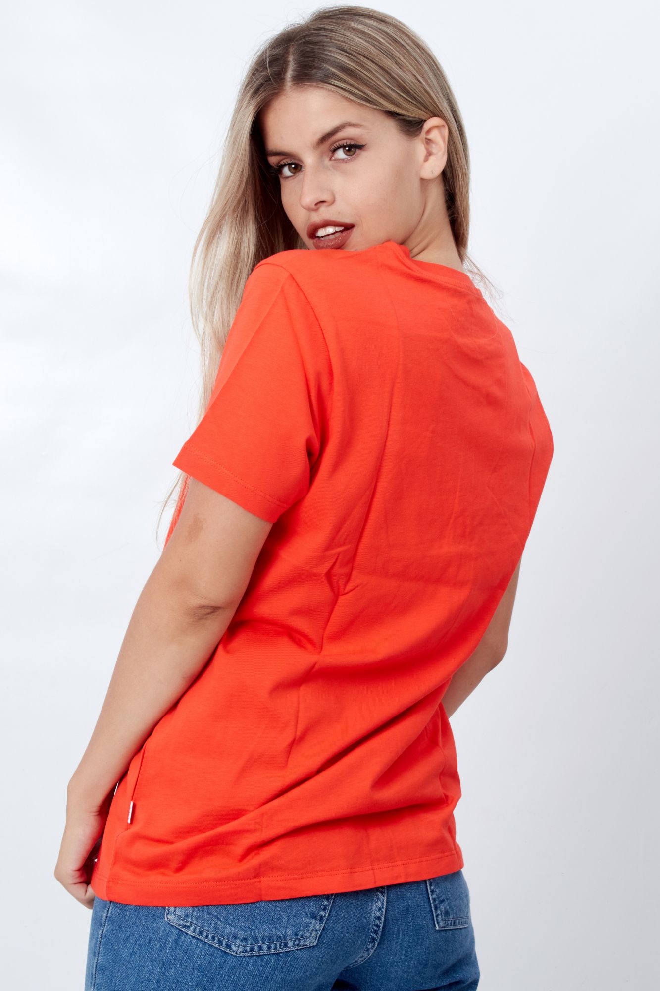 Camisetas vans shop mujer naranja